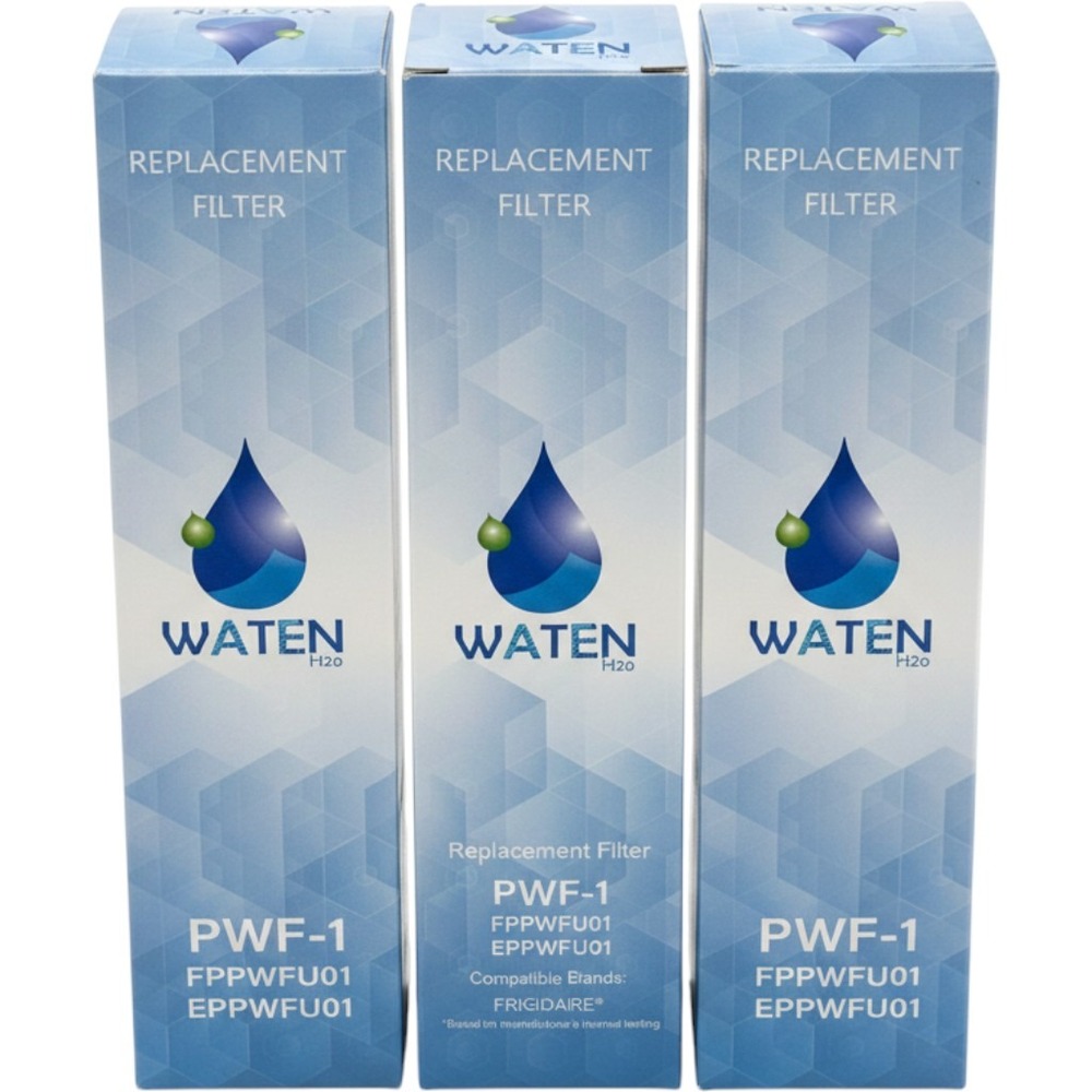 Waten H2O Refrigerator Water Filter 3-Pack PWF-1 FPPWFU01 EPPWFU01  Frigidaire